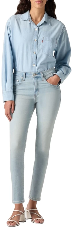 Levi's Women's 721 High Rise Skinny Jeans, Cool Secret Bench, 30W x 30L