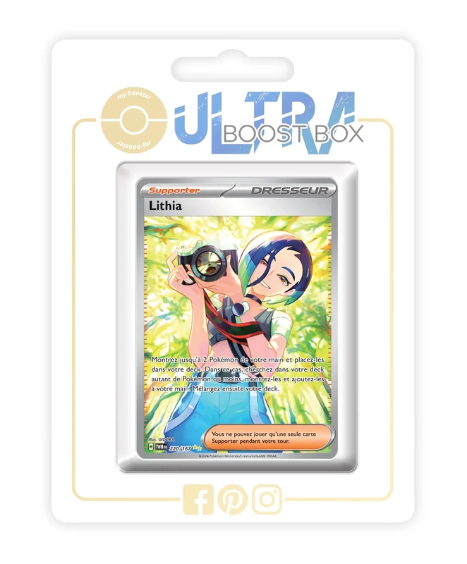 Lithia (Perrin) 220/167 Alternative Shiny Pokémon Gallery Trainer - my-booster X Écarlate et Violet 6 - Mascarade Crépusculaire Box of 10 Pokemon French Cards