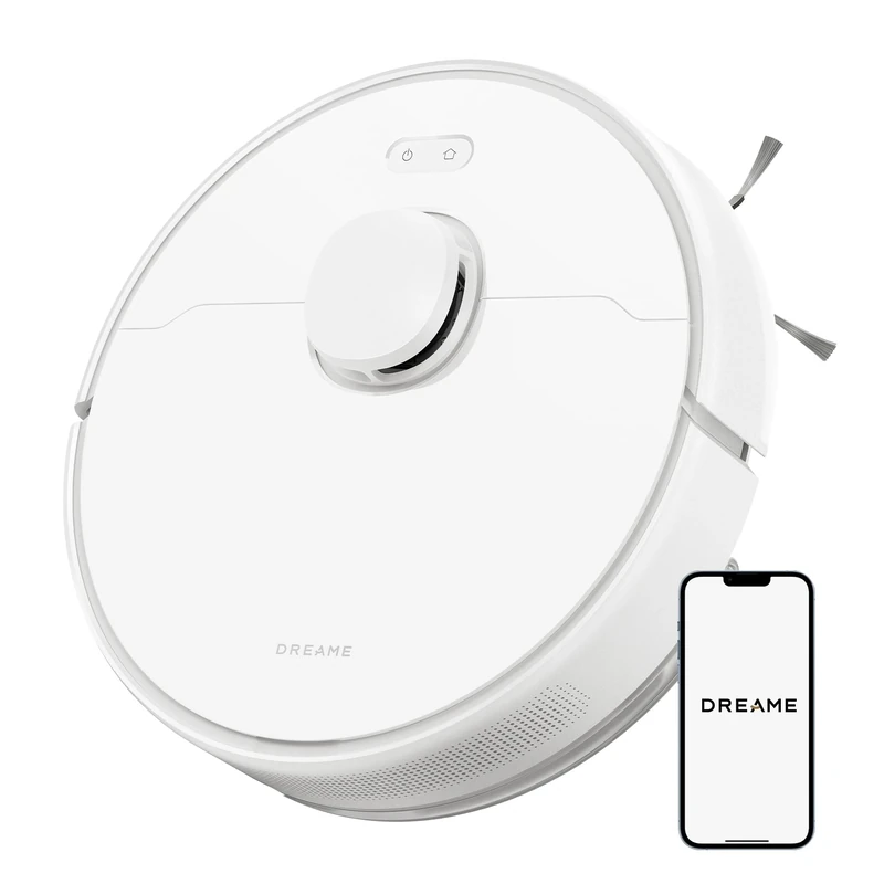 dreame D9 Max Gen 2 Robot Vacuum Cleaner with Mop, 6000Pa Robot Vacuum Cleaner, LDS Navigation, Multiple Maps,240mins Runtime, Suitable for Floors/Carpets/Pet Hair, WiFi/Alexa/APP Control, White