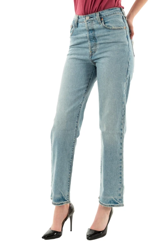 Levi's Women's Ribcage Straight Ankle Jeans, Let's Share, 27W x 31L