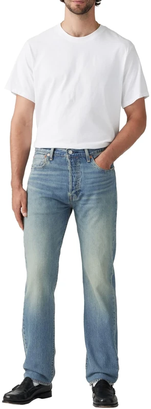 Levi's Men's 501 Original Fit Jeans, Lean Machine LTWT, 36W / 32L