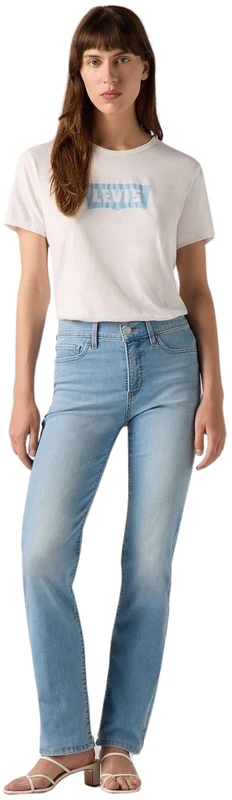 Levi's Women's 314 Shaping Straight Jeans, Cool View, 28W / 34L - Image 1