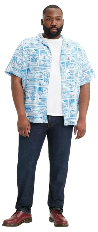 Levi's Men's 502 Taper Big & Tall Jeans, Clean Run Adv, 36 W/38 L