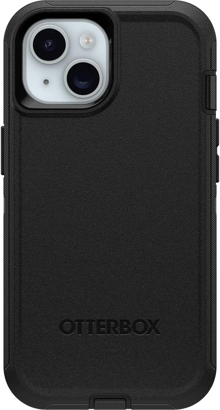 OtterBox iPhone 15, iPhone 14, & iPhone 13 (Only) - Defender Series Case - Black - Case Only - Screenless - Rugged & Durable - with Port Protection - Non-Retail Packaging - Image 1