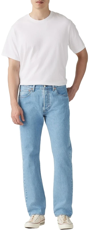 Levi's Men's 501 Original Fit Jeans, Ferry Building Blue T2, 34W / 34L