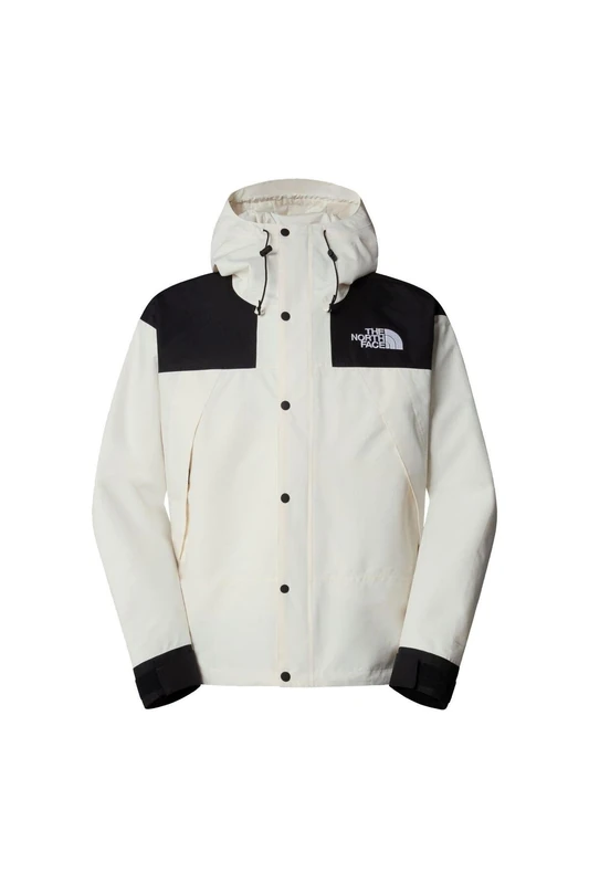 The North Face Men's Dryvent Mono Mountain Jacket, White Dune/Tnf Black, M