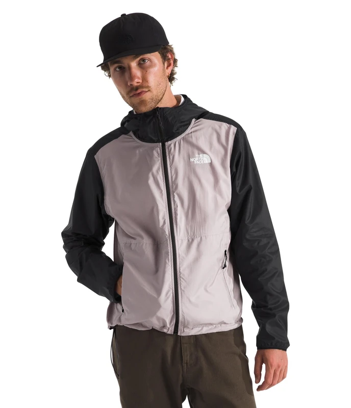 The North Face Men's Cyclone Wind Jacket, Moonstone Grey/Tnf Blac, S
