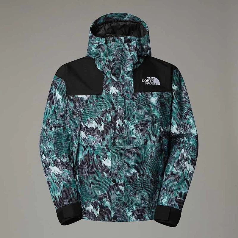 The North Face Men's Dryvent Mono Mountain Jacket, Deep Nori Trail Grid Pr, XXL