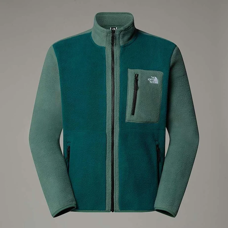 The North Face Men's Yumiori Full Zip Jacket, Deep Nori/Duck Green/Tn, S