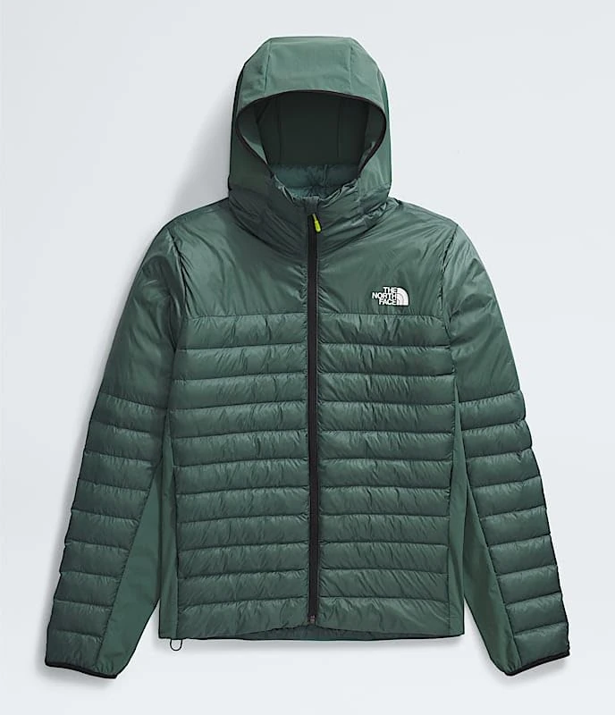 The North Face Men's Terra Peak Hybrid Hooded Jacket, Duck Green, M