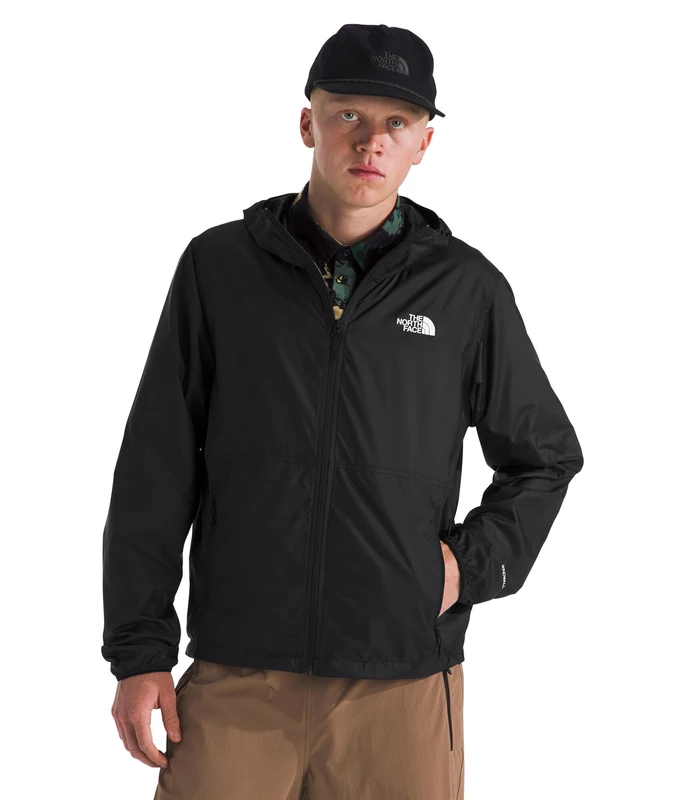 The North Face Men's Cyclone Wind Jacket, Sumac/Tnf Black, XS