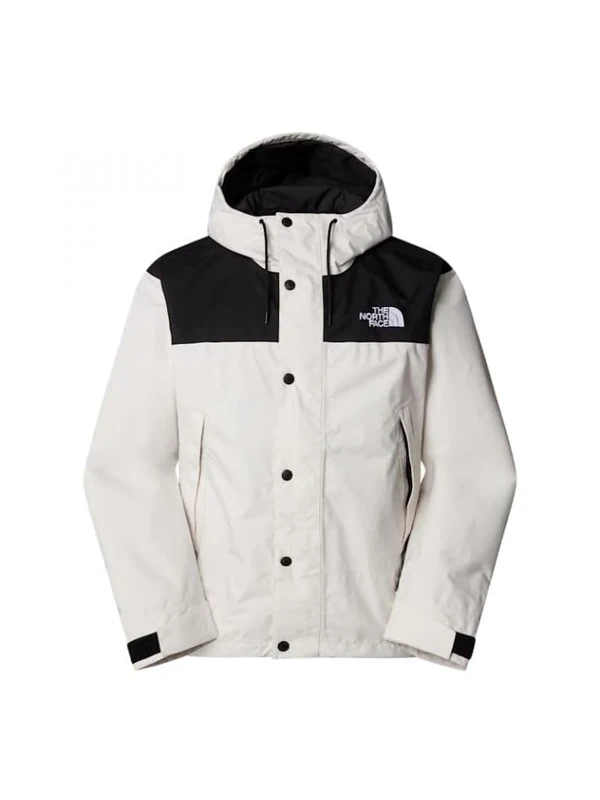 The North Face Men's Reign On Rain Jacket, White Dune/Tnf Black, S