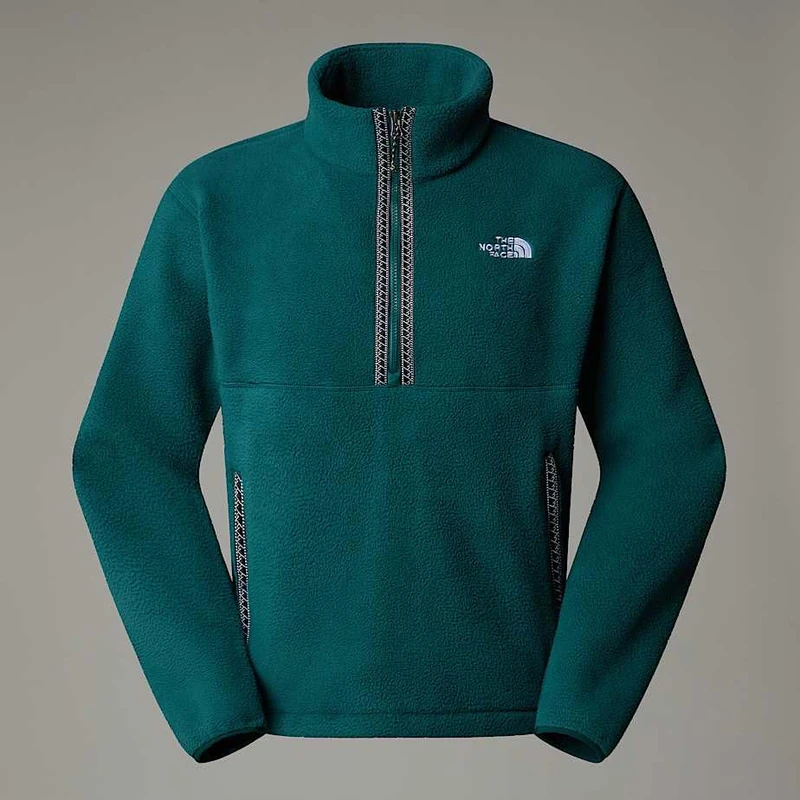 The North Face Men's Fleeski 1/4 Zip Sweatshirt, Deep Nori, XL