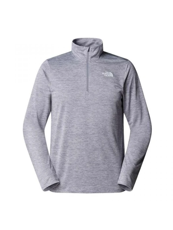 The North Face Men's 24/7 Rager L/S 1/4 Zip Shirt, Pearl Mist Light Heathe, L