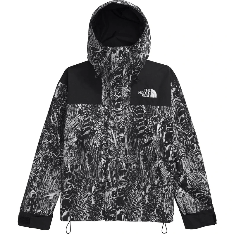 The North Face Men's Gtx Mountain Jacket, Tnf Black Wood Snake Pr, XXL