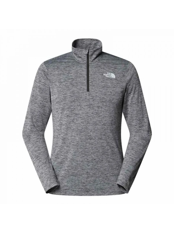 The North Face Men's 24/7 Rager L/S 1/4 Zip Shirt, TNF Black Light Heather, XS