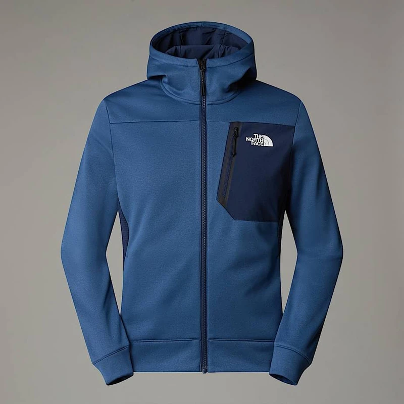 The North Face Men's Mountain Athletics Full Zip Fleece Jacket, Shady Blue, XS