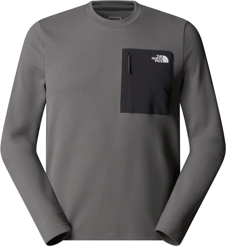 The North Face Men's Kecha Crew Sweatshirt, Smoked Pearl-Asphalt Grey, XL - Image 1