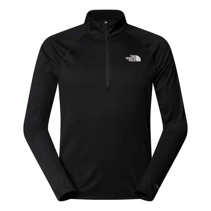 The North Face Men's Sunriser 1/4 Zip Long Sleeve top, TNF Black, L