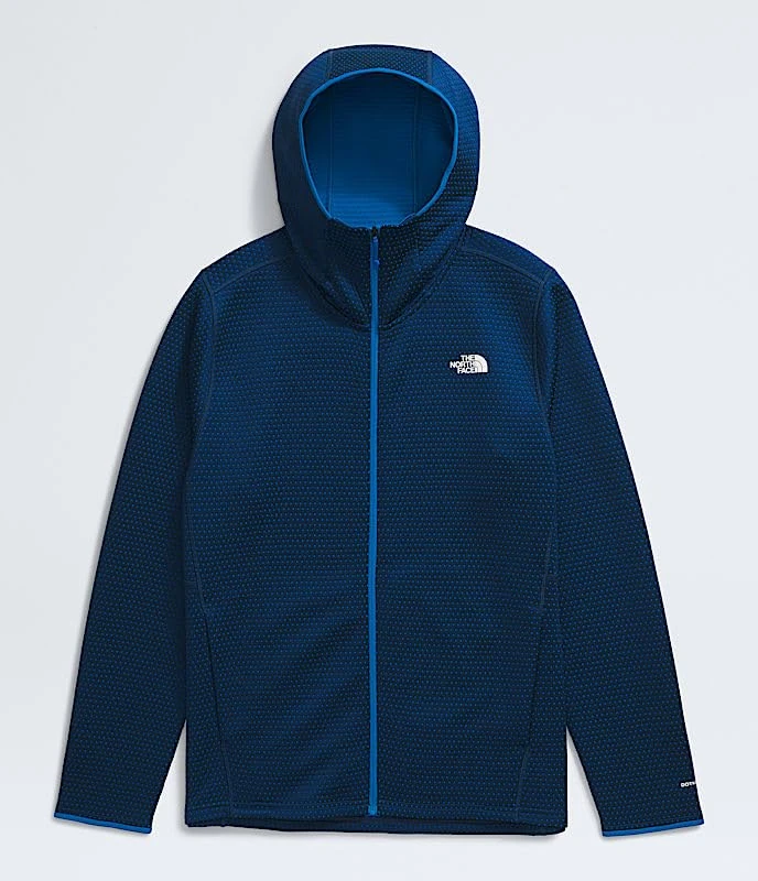 The North Face Men's Dotknit Thermal Full Zip Hooded Jacket, Hero Blue/Estate Blue, XL