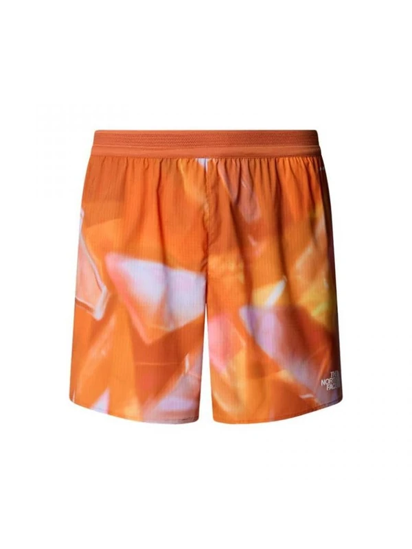 The North Face Men's Sunriser 7In Reg Shorts, Digital Orange Prisms P, L