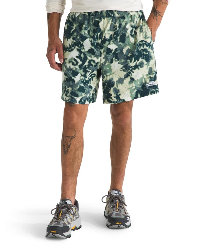 The North Face Men's Class V Pathfinder Pull On Reg Shorts, Duck Green Lux Print, M