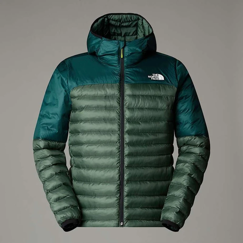 The North Face Men's Terra Peak Hooded Jacket, Duck Green/Deep Nori, L