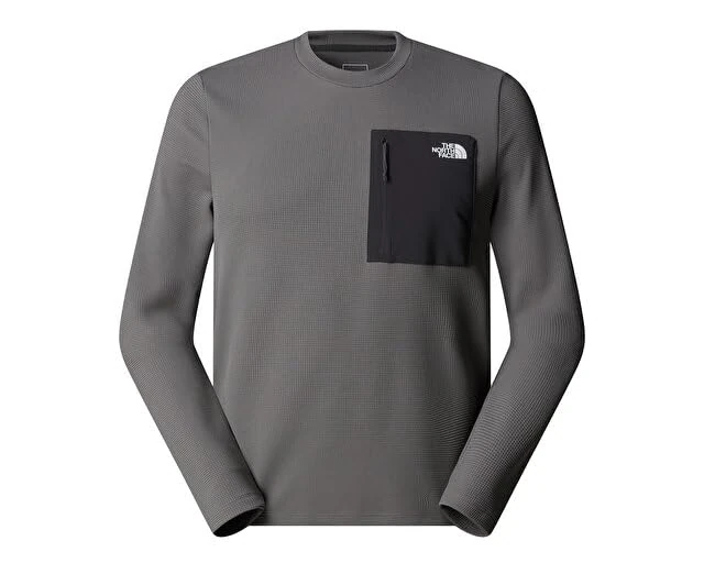 The North Face Men's Kecha Crew Sweatshirt, Smoked Pearl-Asphalt Grey, XXL