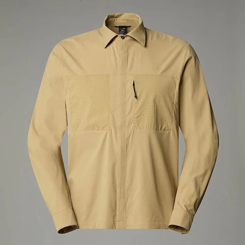 The North Face Men's L/S Lightrange Shirt Khaki Stone S