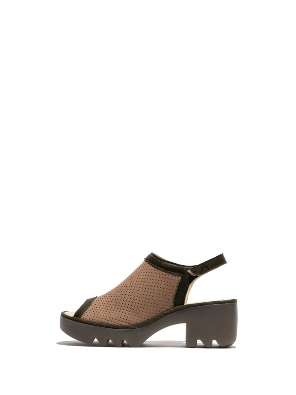 Fly London TEIF577FLY Women's Sandal, Taupe/khaki