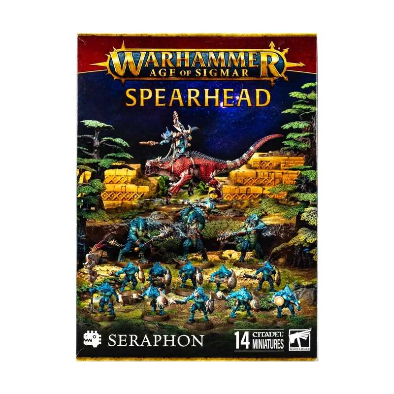 Games Workshop Warhammer AoS - Spearhead Seraphon, Green, Blue