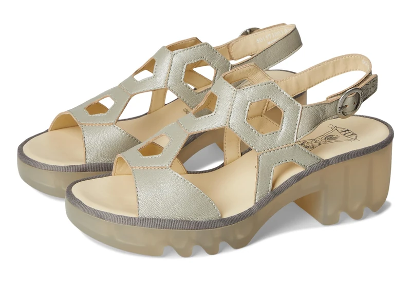 Fly London TEWA573FLY Women's Sandal, Silver