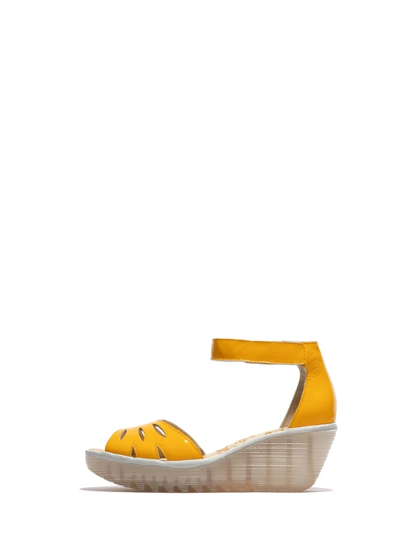 Fly London Women's YELU545FLY Sandal, Yellow, 9 UK