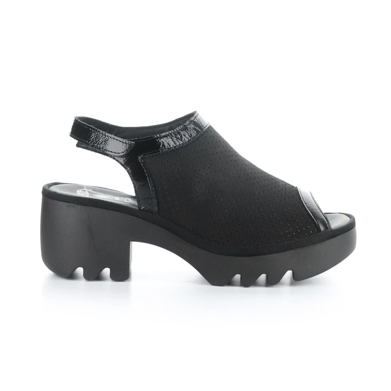 Fly London TEIF577FLY Women's Sandal, Black