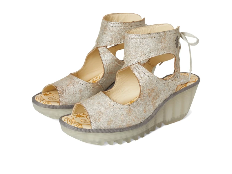 Fly London Women's YULP571FLY Sandal, Pearl, 7 UK