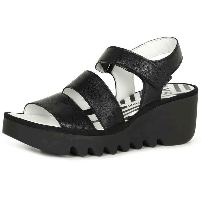 Fly London Womens Bexy575fly Sandal, Black, 6 UK