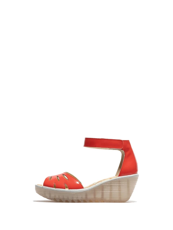 Fly London Women's YELU545FLY Sandal, Scarlet, 3 UK