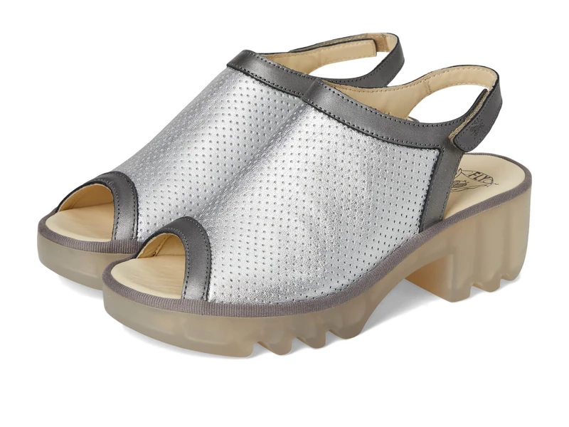Fly London TEIF577FLY Women's Sandal, Silver/plomo