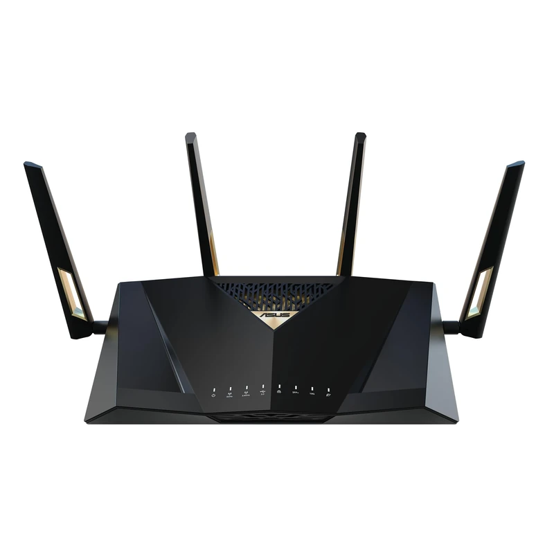 ASUS RT-BE88U Dual-Band WiFi 7 AiMesh Extendable Performance Router, 4K-QAM, MLO, Dual 10G Ports, SFP+, 4X 2.5G Ports, 4X 1G Ports, 34G WAN/LAN Capacity, Network Security, Built-in VPN