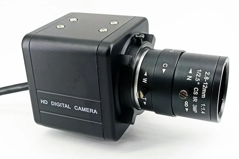 CNDST 2K 4MP HD CCTV H.265 POE IP WDR Mini Box Bullet Netwok IP Security Camera 2.8-12mm Manual Varifocal Lens Human Vehicle Motion Detection Face Record XMEYE