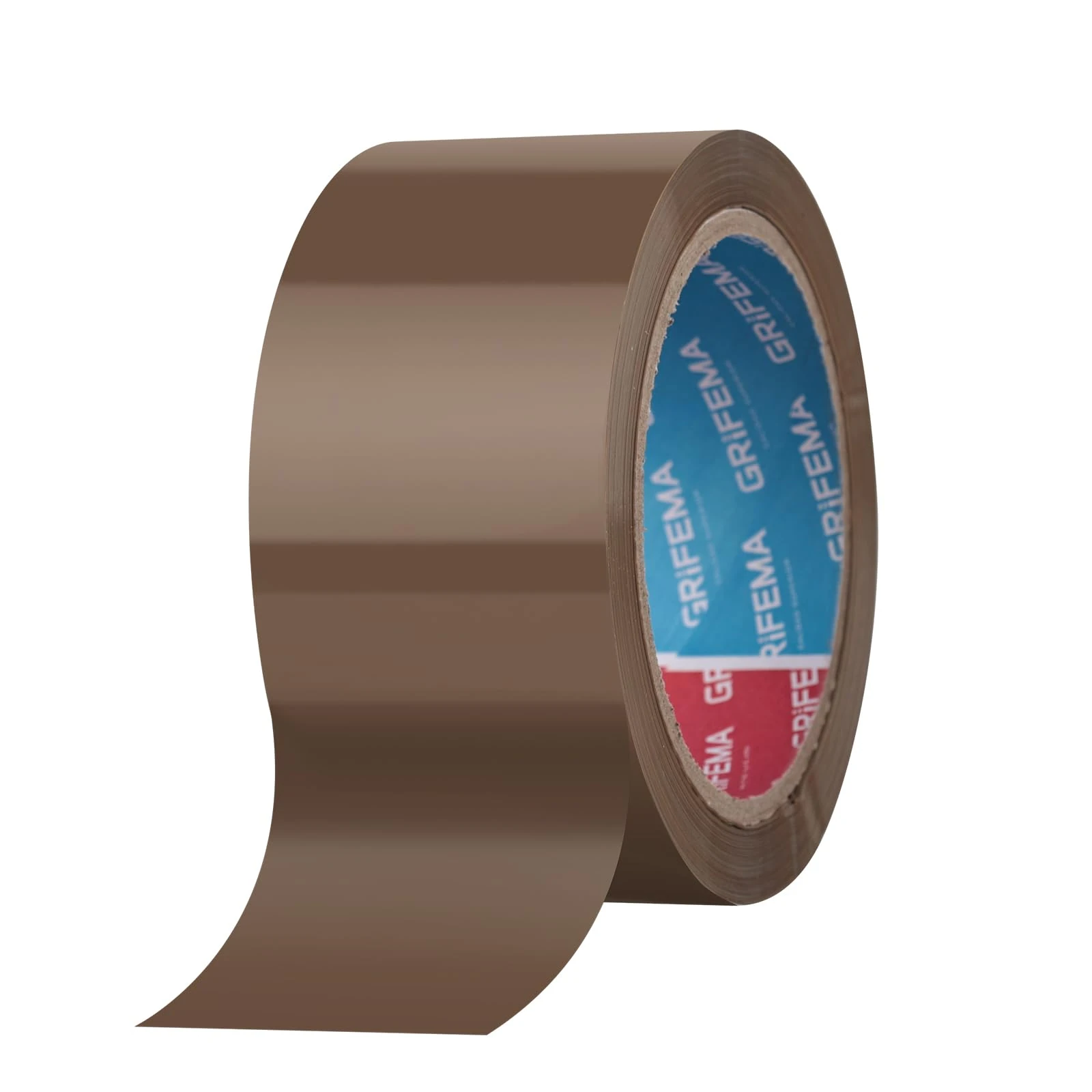 GRIFEMA GA4004-1 Brown Low Noise Packing Tape 1 Roll Strong Heavy Duty Parcel Tape Strong Adhesive Sellotape Industrial Duty Cellotape for Packing Boxes, Moving House(5CM X 66M)