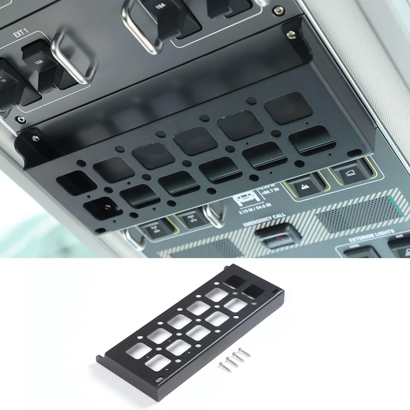 Tumukiw Car Roof Rack Cargo Compatible with 2020-2025 INEOS Grenadier Overhead Organizer Storage Panel, Aluminum Alloy Car Roof Control Panel Storage Basket Auto Accessories