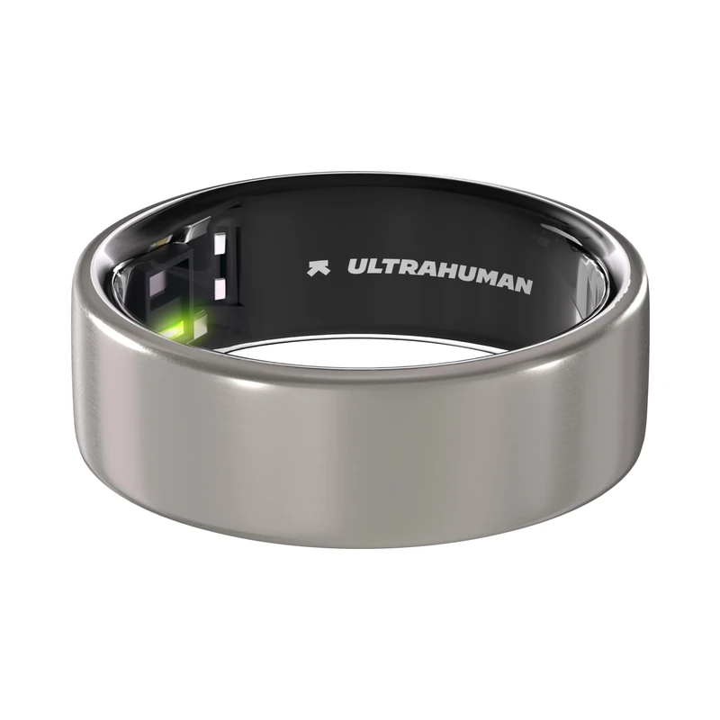 ULTRAHUMAN Ring AIR - No App Subscription - Smart Ring - Size First with Size Kit - Track Sleep, Workouts, Heart Rate, HRV - Up to 6 Days Battery Life (Size 14)