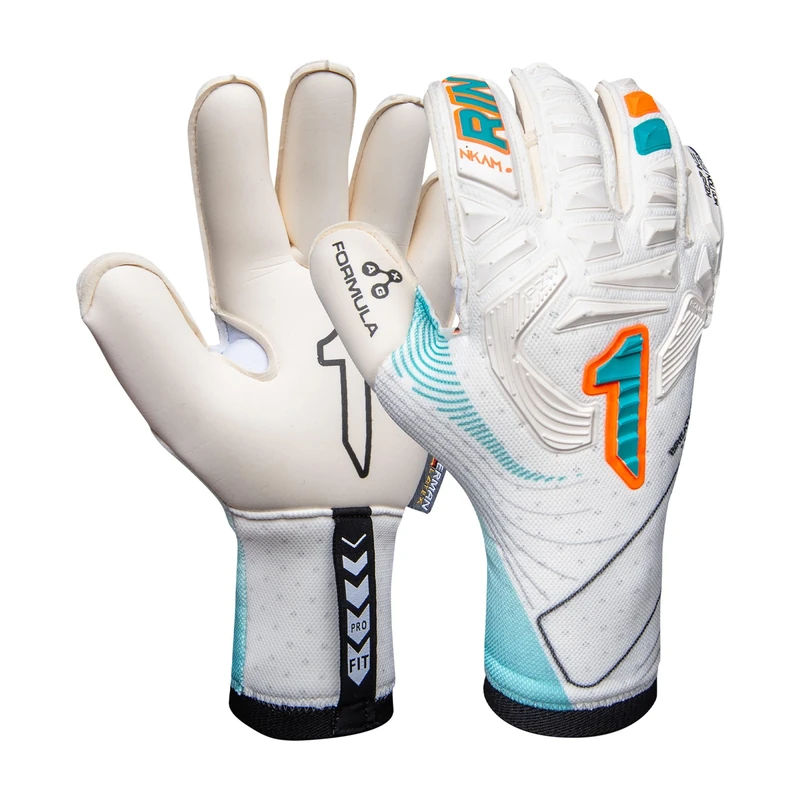 Rinat Nkam Pro W/G Goalkeeper Glove, Adult, Unisex, Balnco Green, Size 10