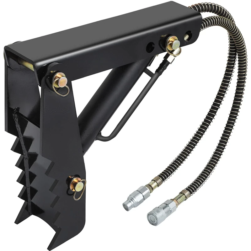 VEVOR Hydraulic Backhoe Thumb, 18 inch 1/2" Thickness Heavy Duty Excavator Thumb, Black Steel Weld On Thumb Attachments with Hydraulic Cylinder, Mechanical Hydraulic Thumb for Backhoe/Excavator