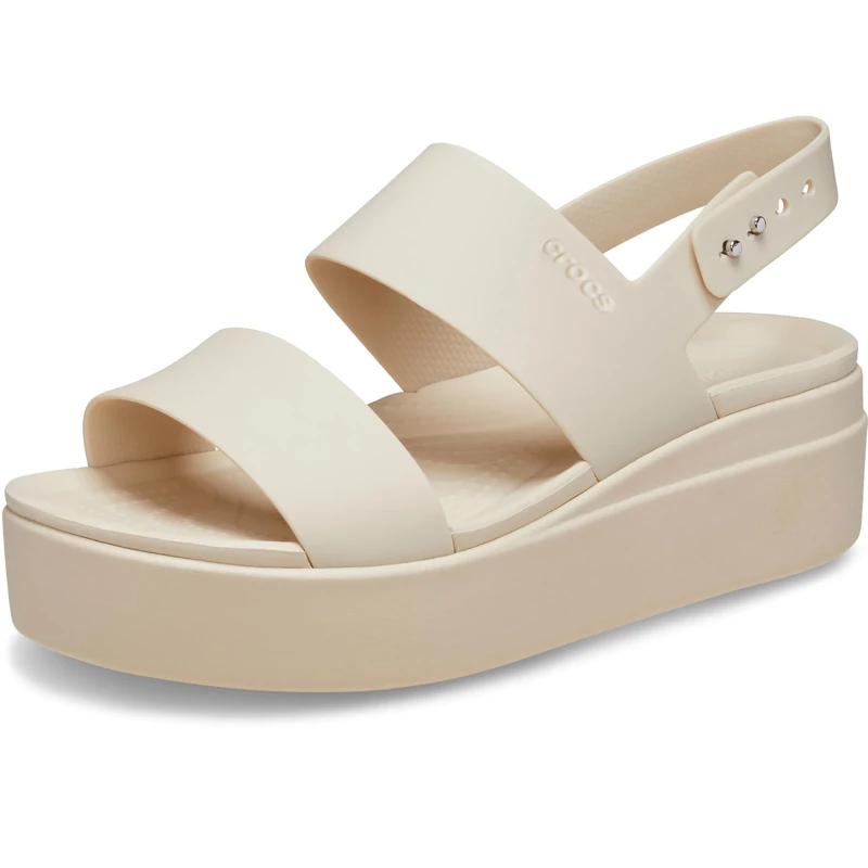 Crocs Women Sandal, Brooklyn Low Wedge, Sandstone, 9 UK Women