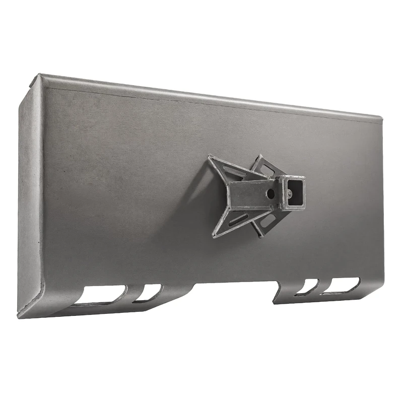 VEVOR 1/4" Skid Steer Attachment Plate, Skid Steer Mount Plate, Quick Attachment Loader Plate, with 2.28" Hitch Receiver, Compatible with Deere, Kubota, Bobcat, Mahindra Skid Steers and Tractors