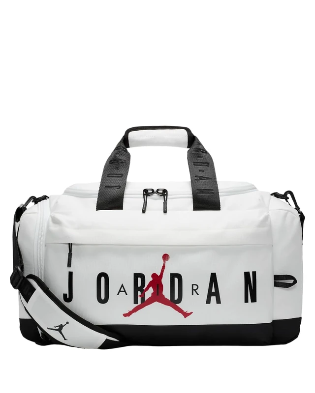 Jordan Mens Jam Velocity Duffle, White