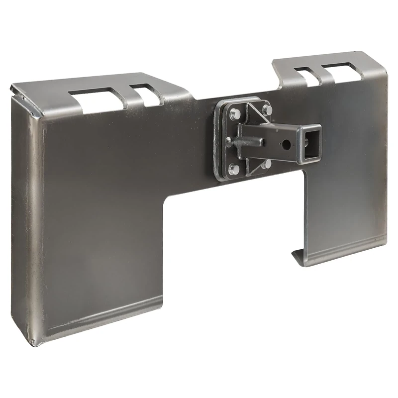 VEVOR 3/8" Skid Steer Attachment Plate, Skid Steer Mount Plate with 2.28" Hitch Receiver, Quick Attachment Loader Plate, Compatible with Deere, Kubota, Bobcat, Mahindra Skid Steers and Tractors