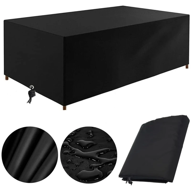 Garden Furniture Covers Waterproof 250 x 180 x 100, Outdoor Furniture Covers Waterproof, Patio Furniture Covers Waterproof, Garden Table Cover for Outdoor Table Chair Sofa Sets (250x180x100cm)